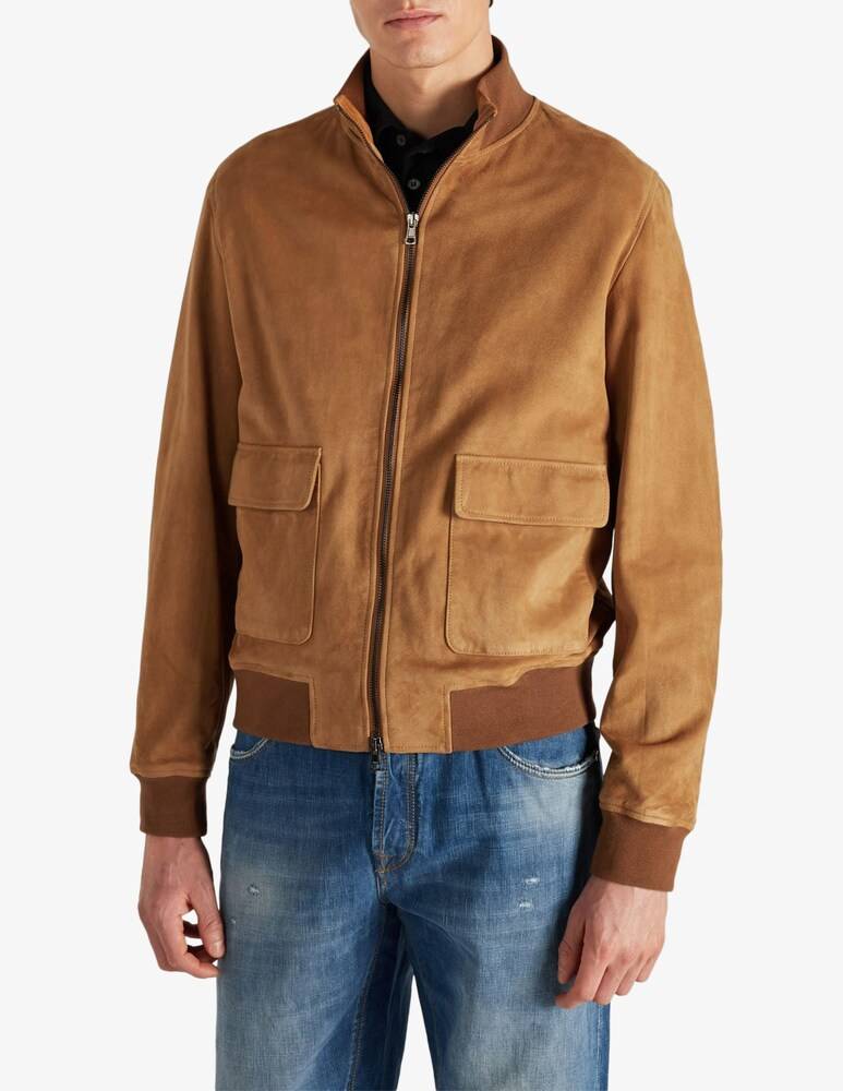 Slowear Montedoro Bomber regular fit in pelle suede