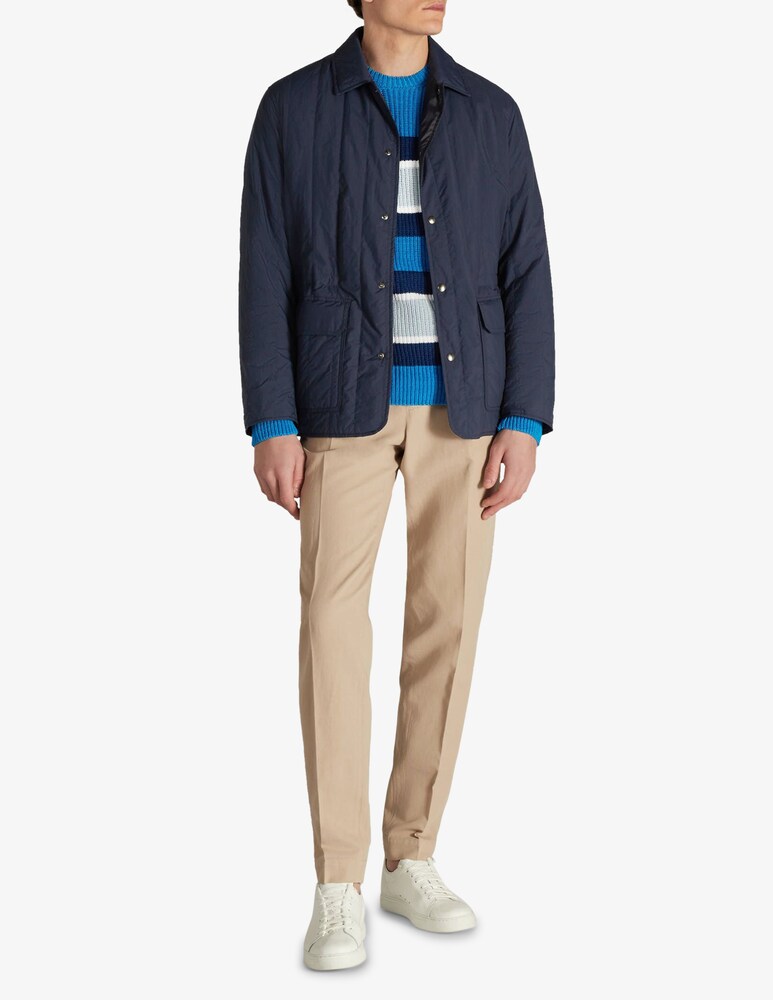 Slowear Montedoro Camicia Imbottita Regular Fit In Tessuto Tecnico Idrorepellente