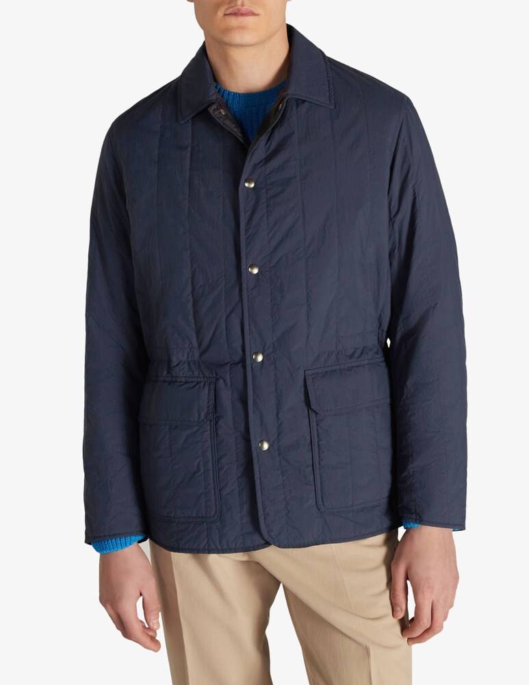 Slowear Montedoro Camicia imbottita regular fit in tessuto tecnico idrorepellente
