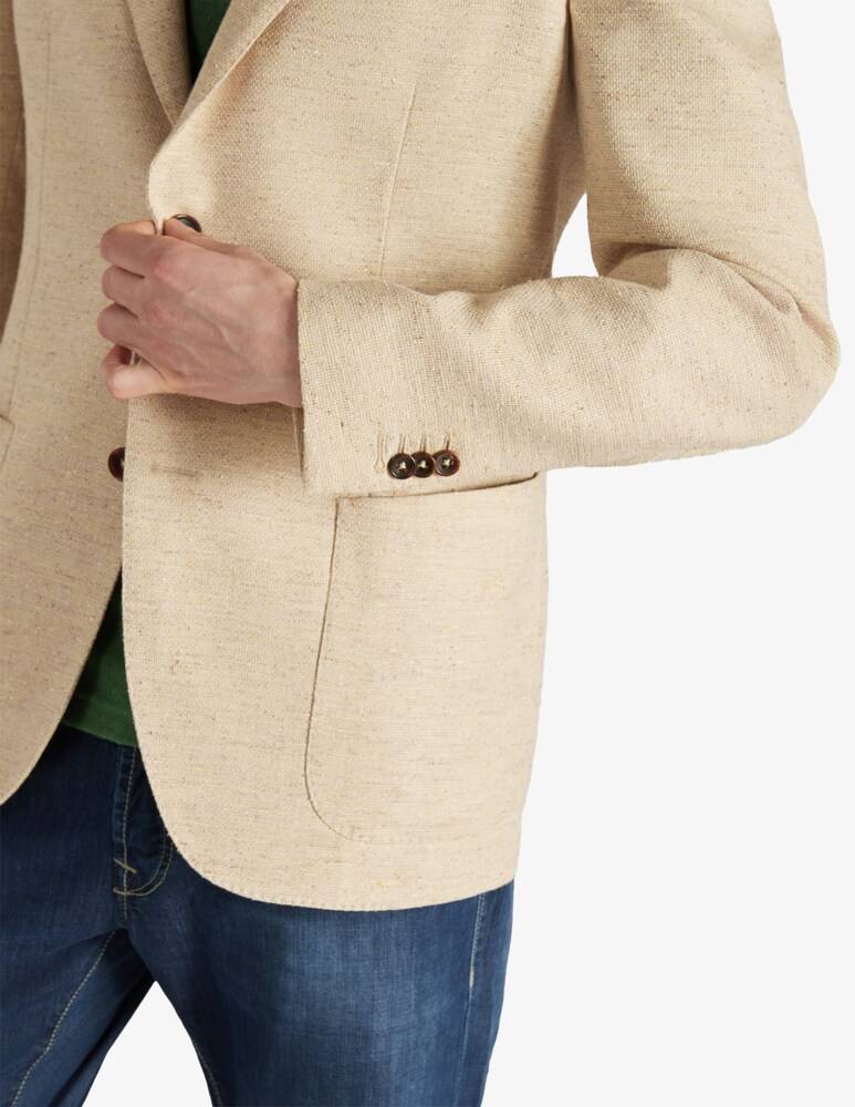 Slowear Montedoro Giacca Regular Fit In Cotone E Lino