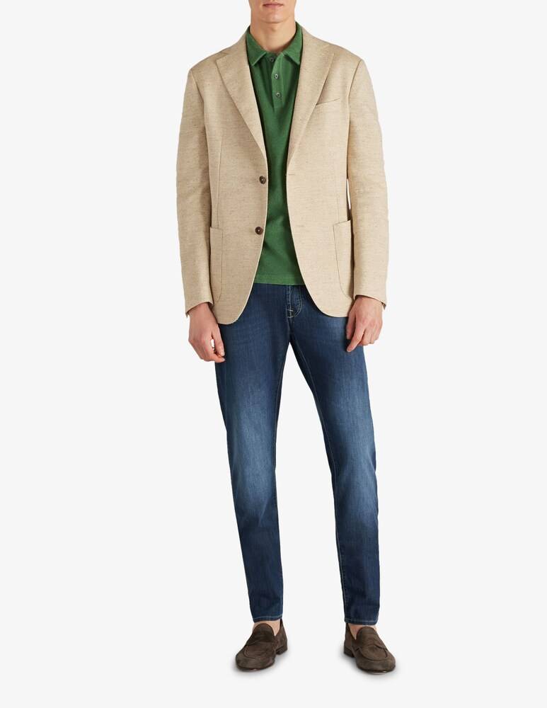 Slowear Montedoro Giacca Regular Fit In Cotone E Lino