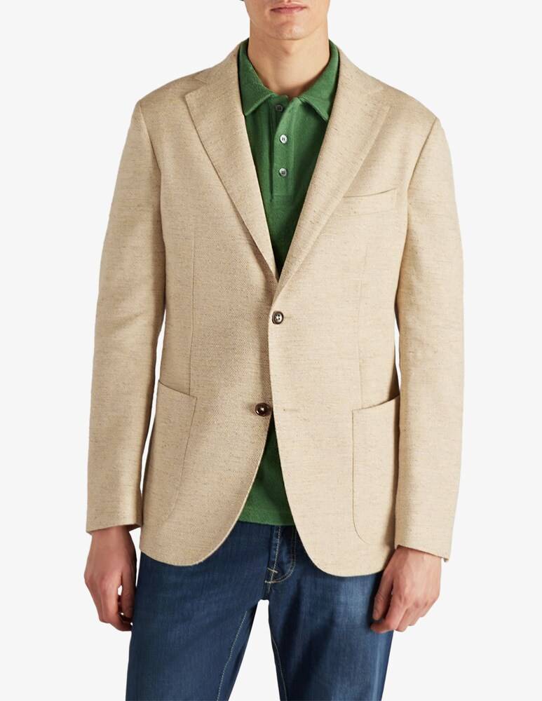 Slowear Montedoro Giacca regular fit in cotone e lino