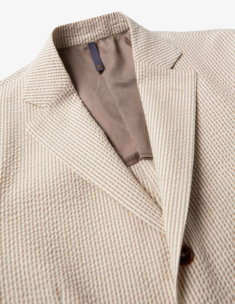 Slowear Montedoro Giacca Regular Fit In Seersucker