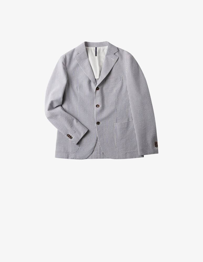 Slowear Montedoro Giacca Regular Fit In Seersucker