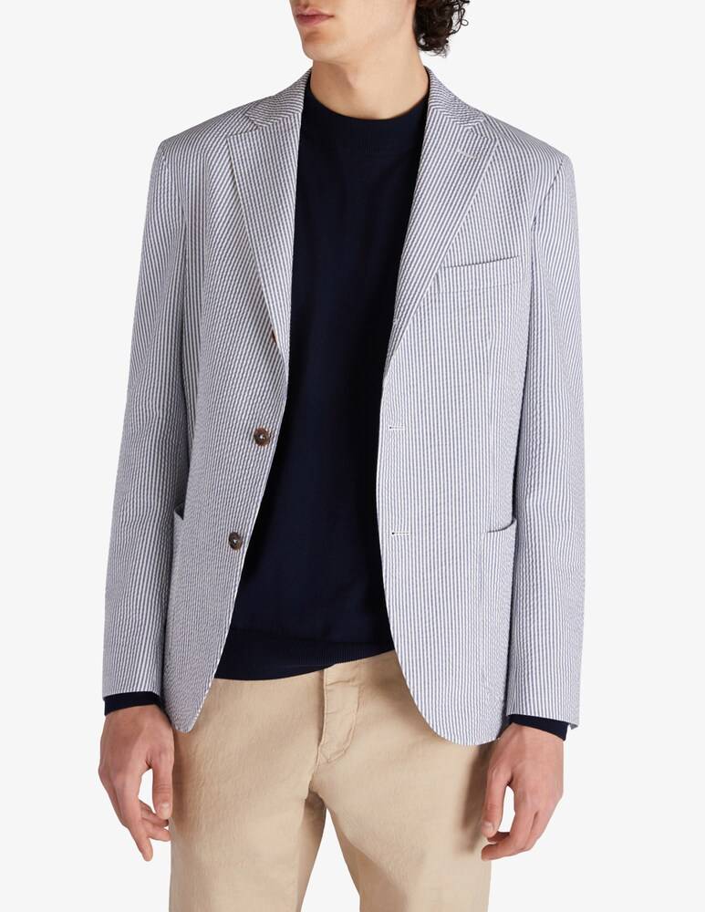 Slowear Montedoro Giacca regular fit in seersucker