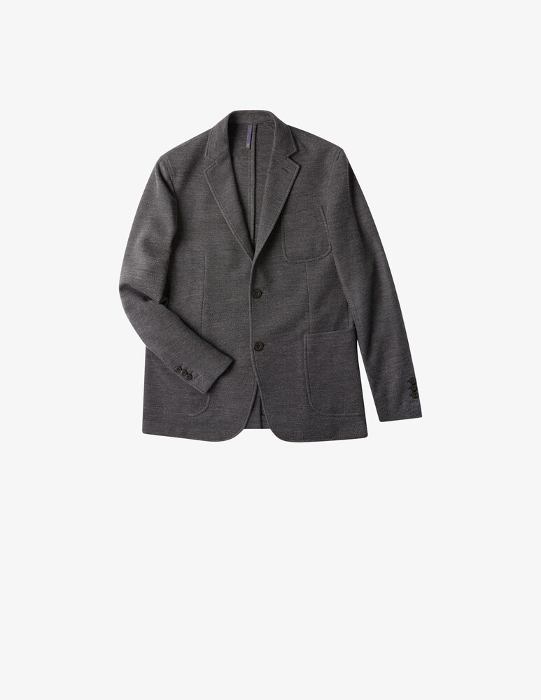 Slowear Montedoro Giacca Slim Fit In Jersey Hopsack