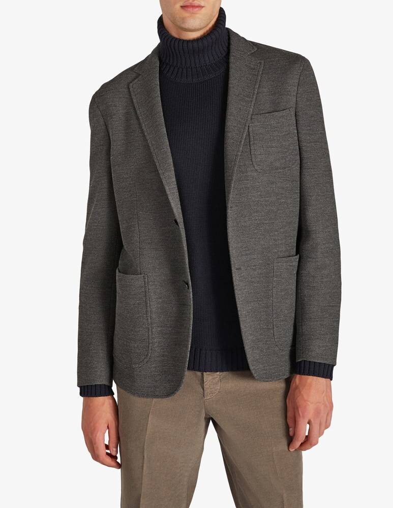 Slowear Montedoro Giacca slim fit in jersey hopsack