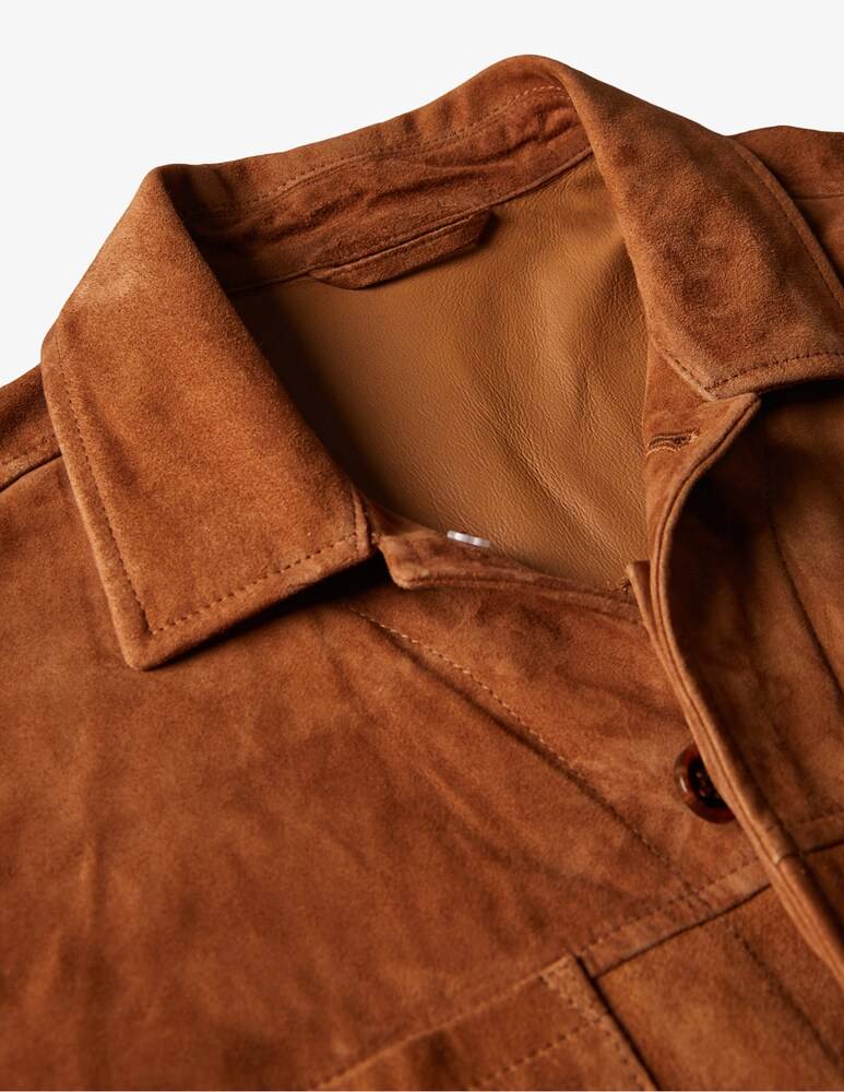 Slowear Montedoro Overshirt Relaxed Fit In Pelle