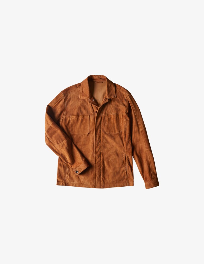 Slowear Montedoro Overshirt Relaxed Fit In Pelle