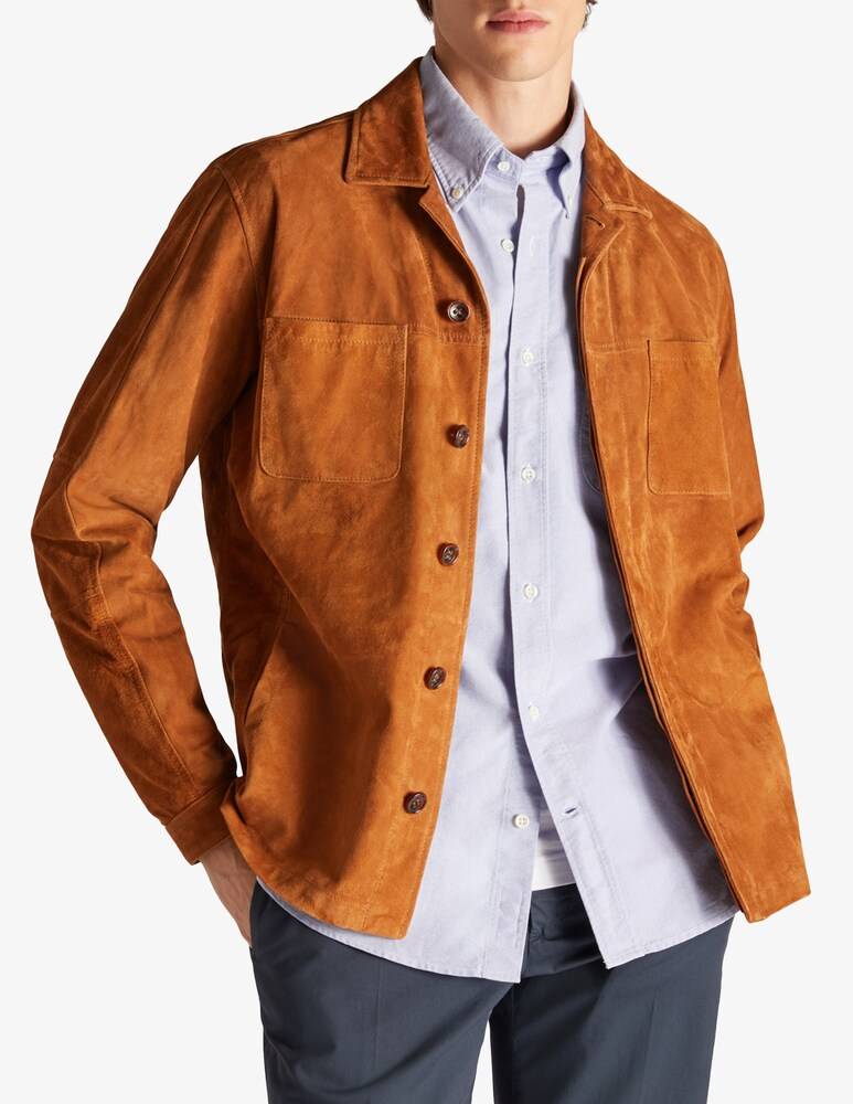 Slowear Montedoro Overshirt relaxed fit in pelle