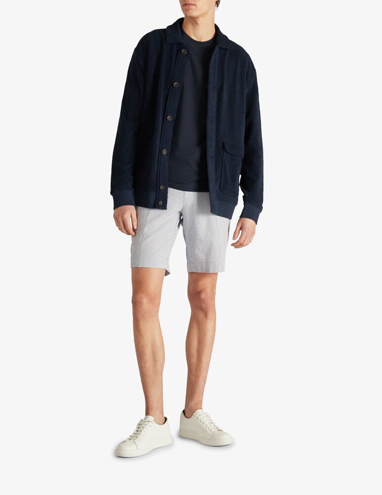 Slowear Zanone Cardigan Regular Fit In Jersey Di Spugna