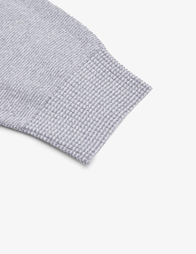 Slowear Zanone Girocollo Slim Fit In Bouclé Di Cotone Certificato