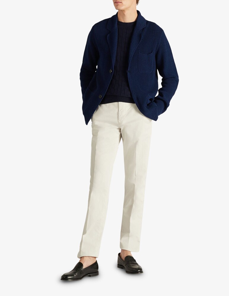 Slowear Zanone Girocollo Slim Fit In Cotone Certificato