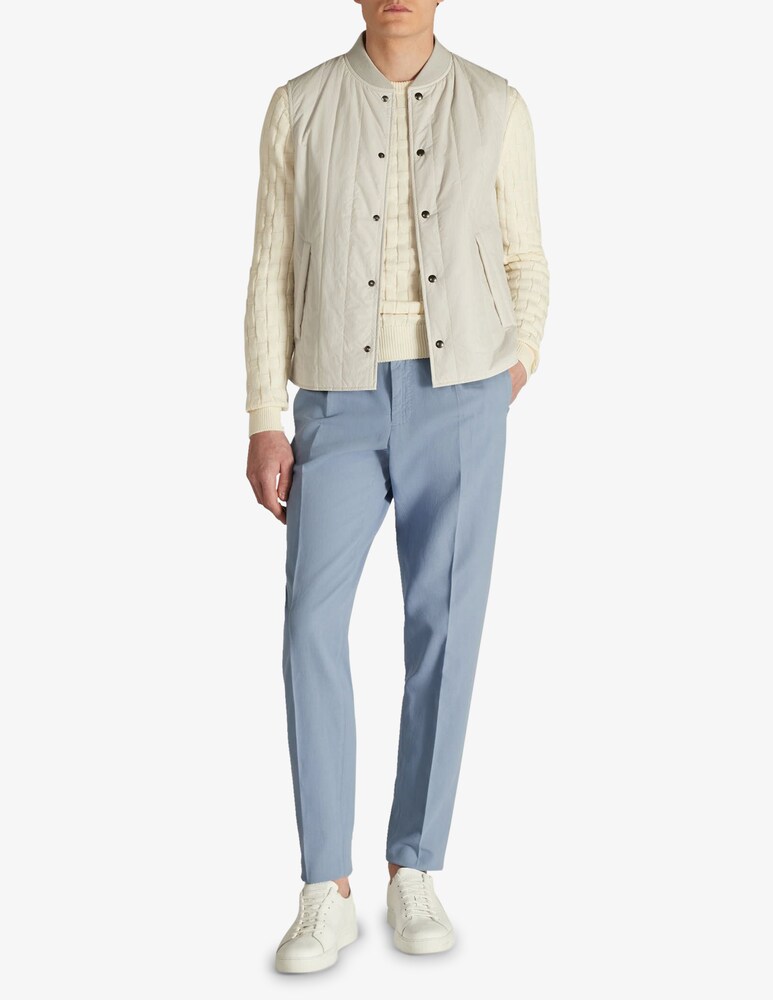 Slowear Zanone Girocollo Slim Fit In Cotone Certificato