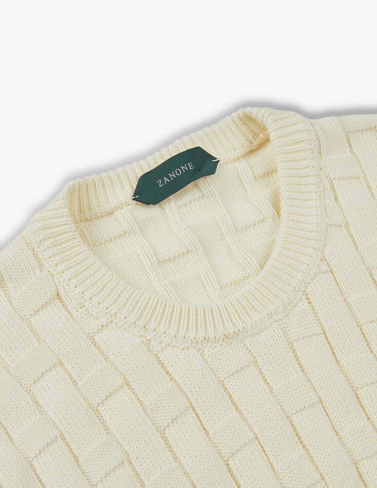 Slowear Zanone Girocollo Slim Fit In Cotone Certificato