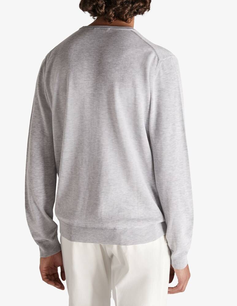 Slowear Zanone Girocollo Slim Fit In Cotone Crêpe Certificato
