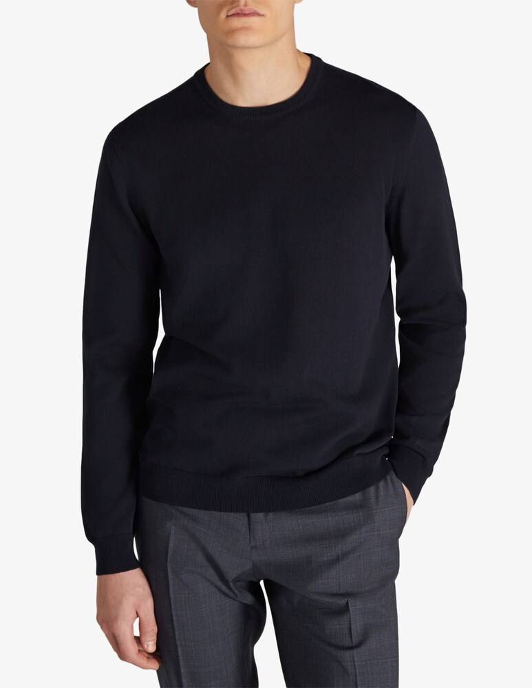 Slowear Zanone Girocollo slim fit in cotone crêpe certificato