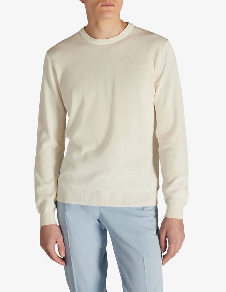 Slowear Zanone Girocollo slim fit in cotone crêpe certificato