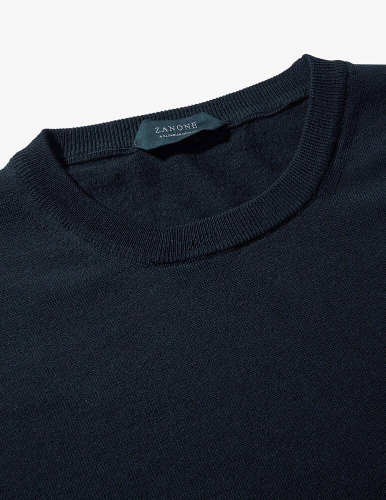 Slowear Zanone Maglia Girocollo In Flexwool Certificato