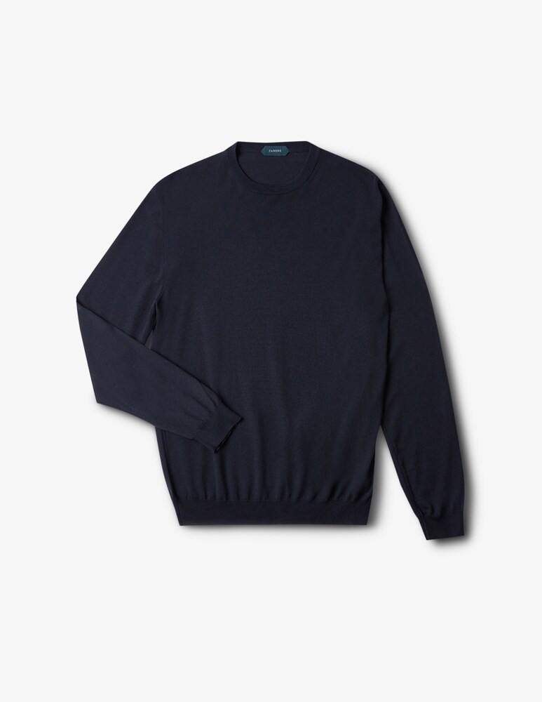 Slowear Zanone Maglia Girocollo In Flexwool Certificato