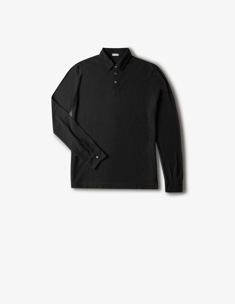 Slowear Zanone Polo Slim Fit A Manica Lungo In IceCotton Organico