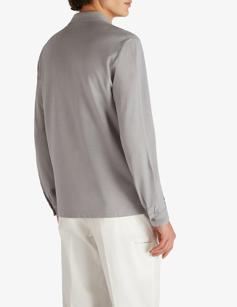 Slowear Zanone Polo Slim Fit A Manica Lungo In IceCotton Organico