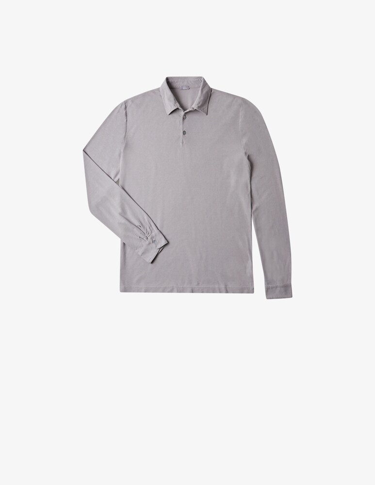 Slowear Zanone Polo Slim Fit A Manica Lungo In IceCotton Organico