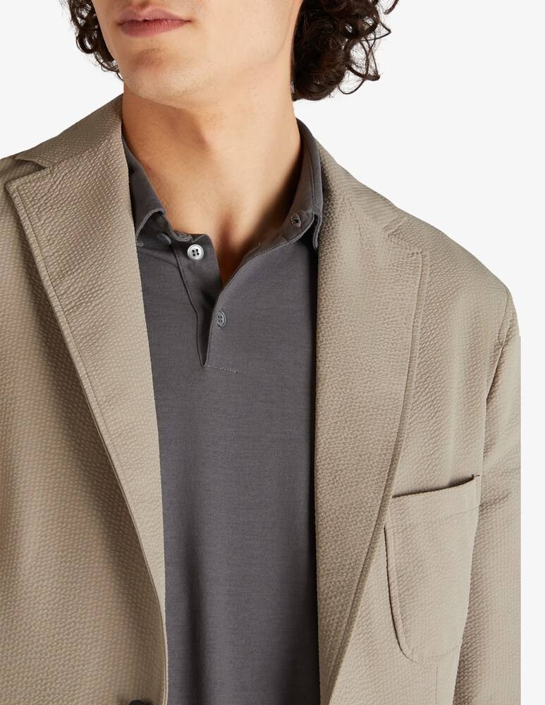 Slowear Zanone Polo Slim Fit A Manica Lungo In IceCotton Organico