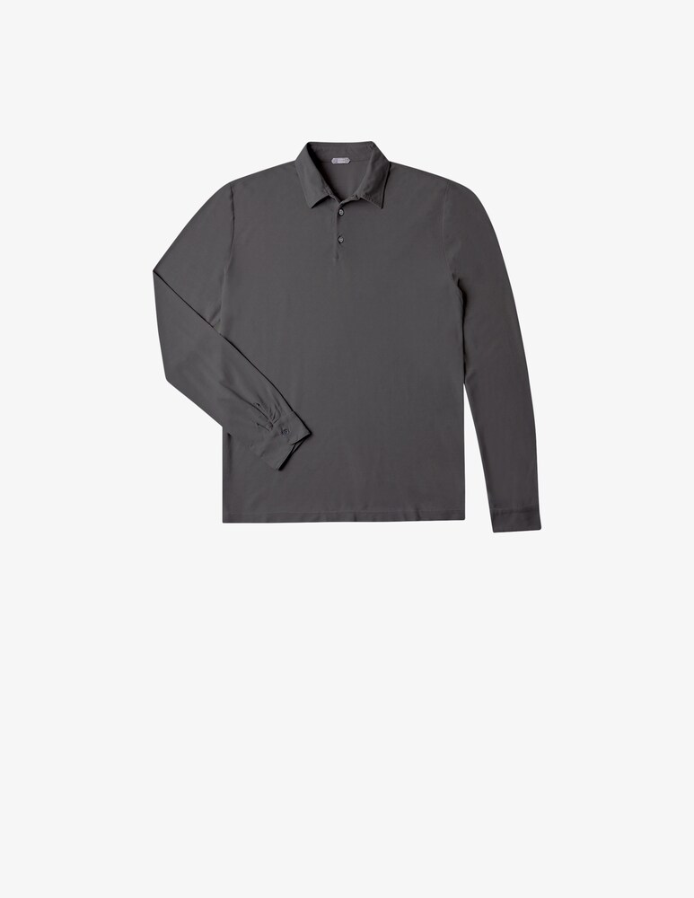 Slowear Zanone Polo Slim Fit A Manica Lungo In IceCotton Organico