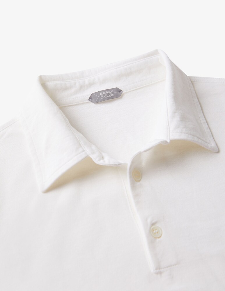 Slowear Zanone Polo Slim Fit A Manica Lungo In IceCotton Organico