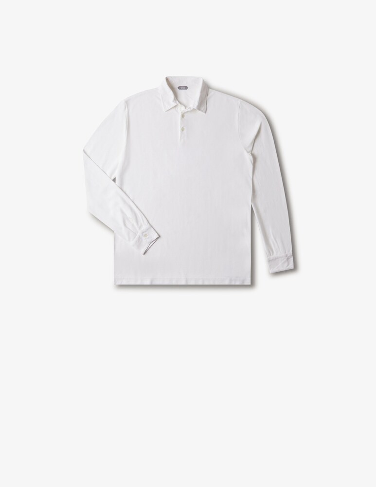 Slowear Zanone Polo Slim Fit A Manica Lungo In IceCotton Organico