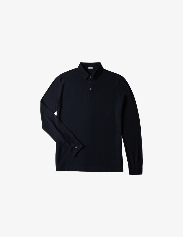 Slowear Zanone Polo Slim Fit A Manica Lungo In IceCotton Organico