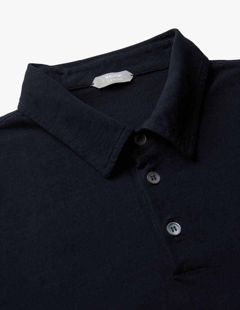 Slowear Zanone Polo Slim Fit A Manica Lungo In IceCotton Organico