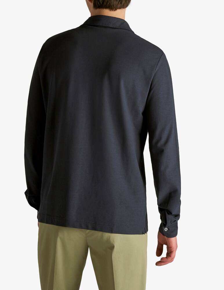 Slowear Zanone Polo Slim Fit A Manica Lungo In IceCotton Organico