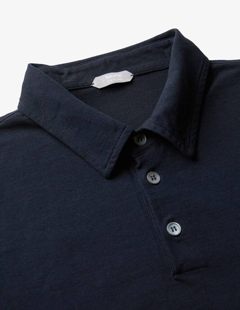Slowear Zanone Polo Slim Fit A Manica Lungo In IceCotton Organico