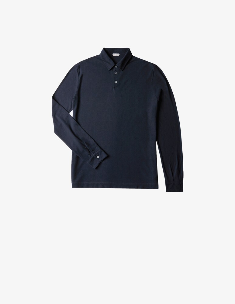 Slowear Zanone Polo Slim Fit A Manica Lungo In IceCotton Organico