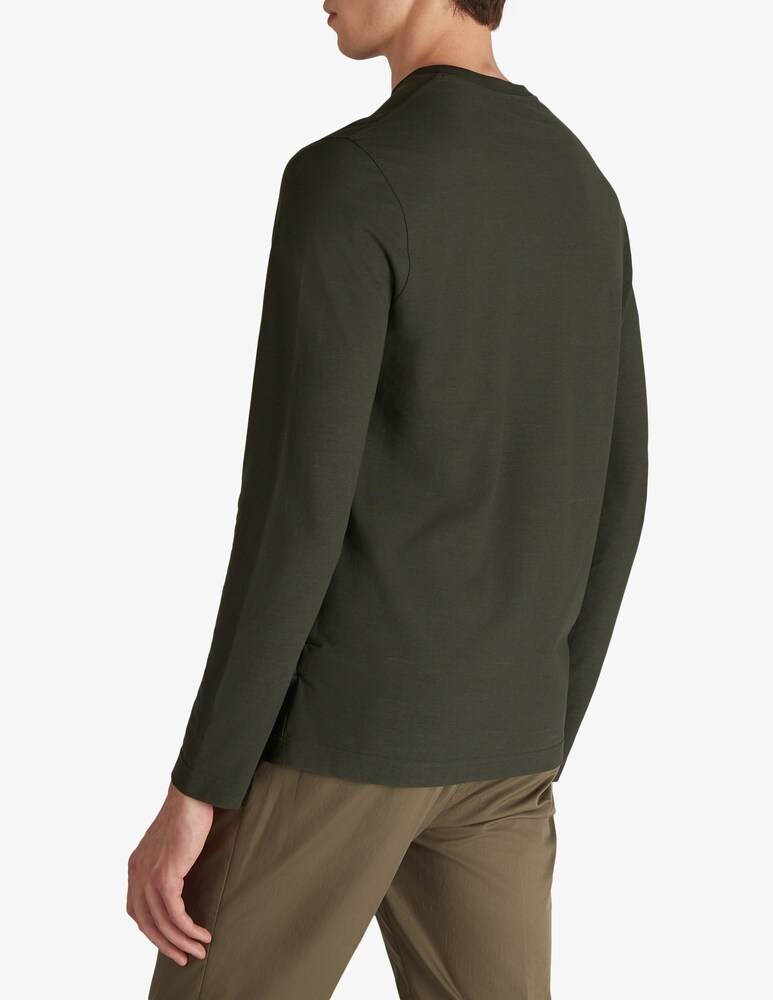 Slowear Zanone T-shirt Manica Lunga Slim Fit In IceCotton Organico