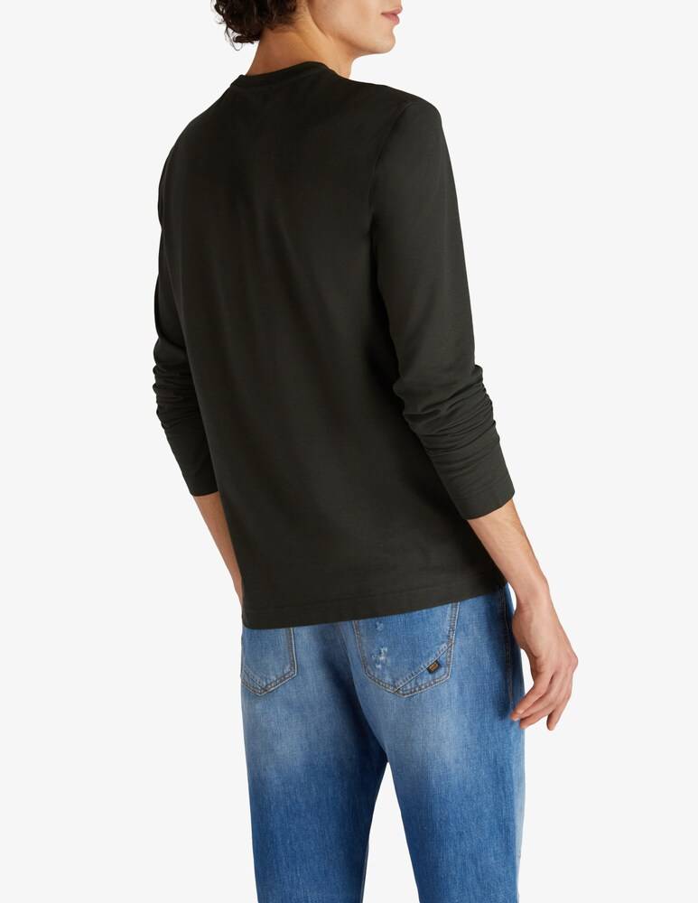Slowear Zanone T-shirt Manica Lunga Slim Fit In IceCotton Organico