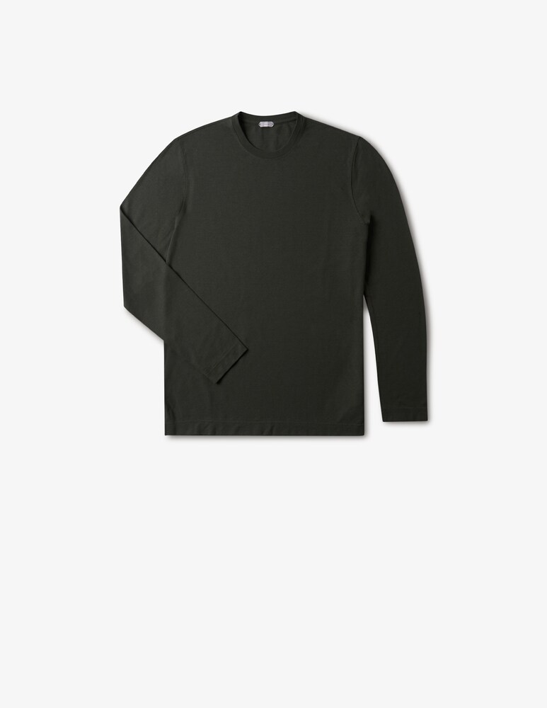 Slowear Zanone T-shirt Manica Lunga Slim Fit In IceCotton Organico