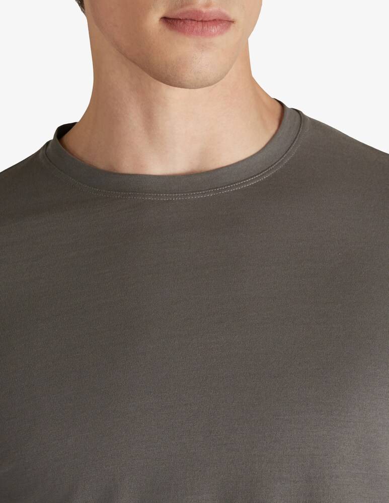 Slowear Zanone T-shirt Manica Lunga Slim Fit In IceCotton Organico