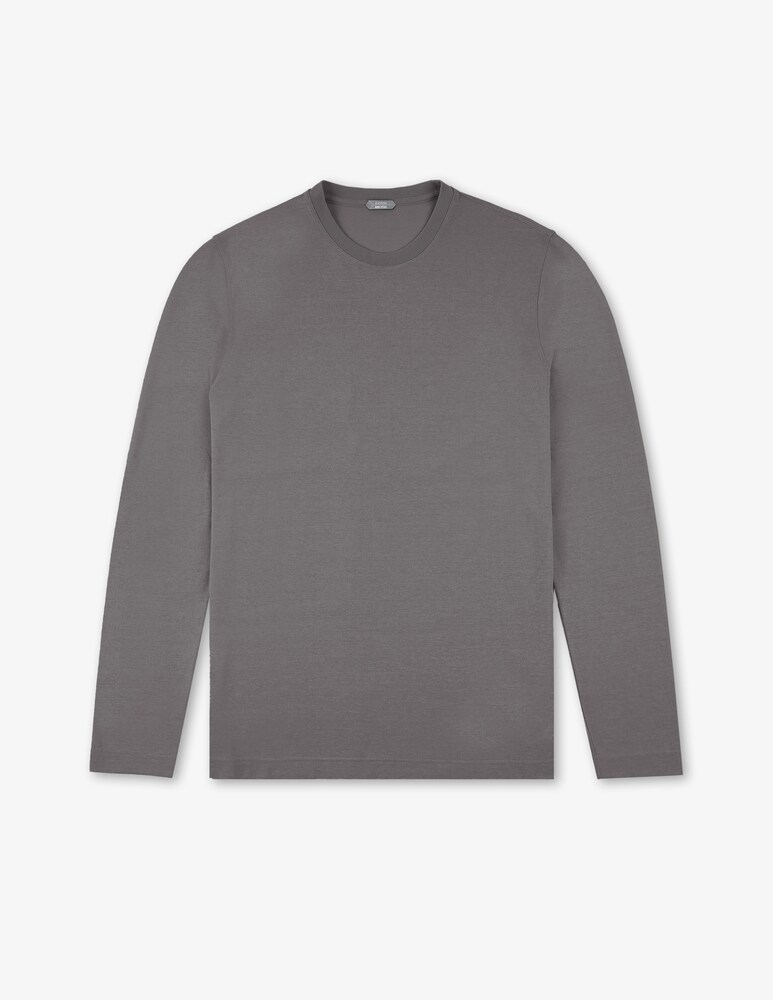Slowear Zanone T-shirt manica lunga slim fit in IceCotton organico