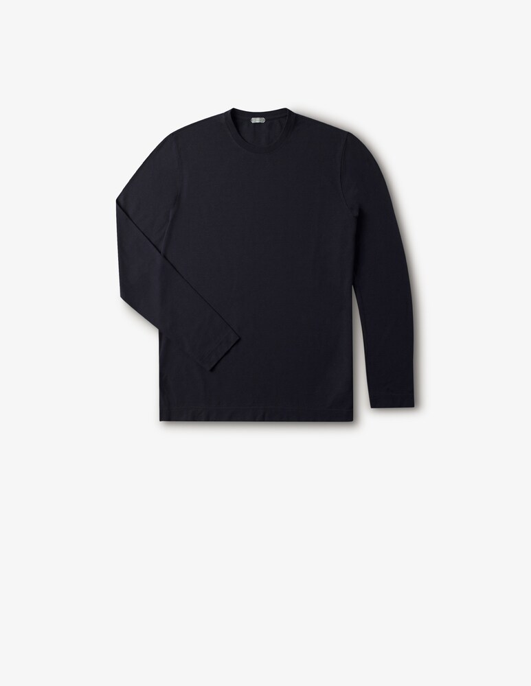 Slowear Zanone T-shirt Manica Lunga Slim Fit In IceCotton Organico