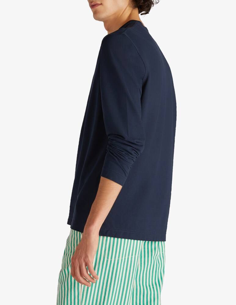 Slowear Zanone T-shirt Manica Lunga Slim Fit In IceCotton Organico