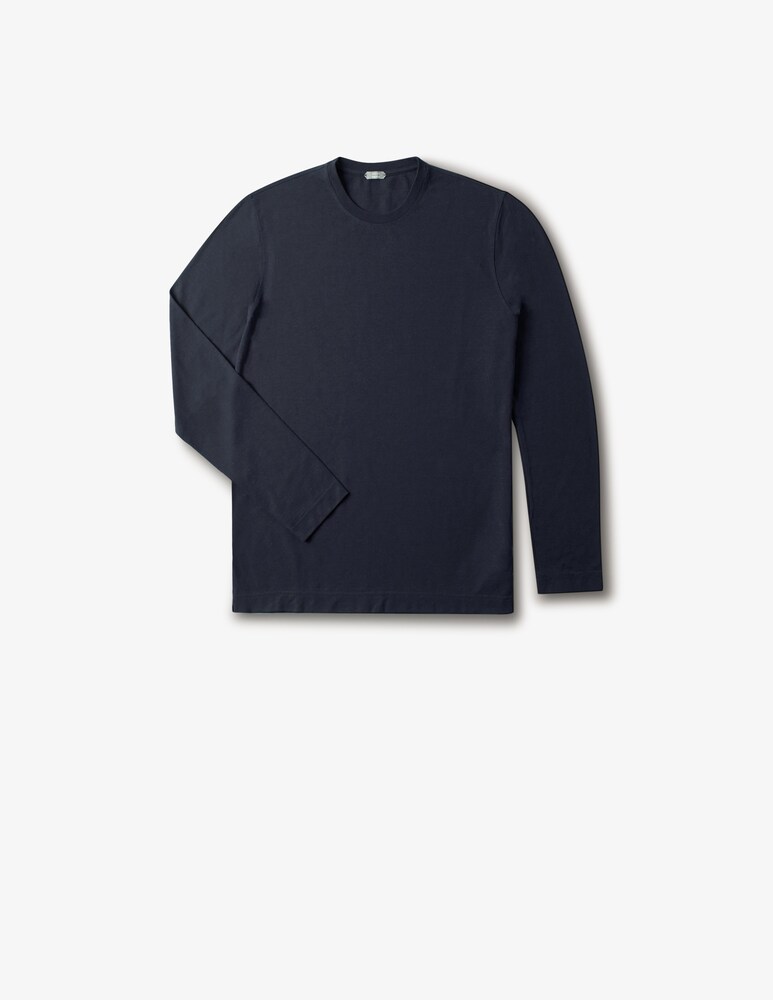 Slowear Zanone T-shirt Manica Lunga Slim Fit In IceCotton Organico