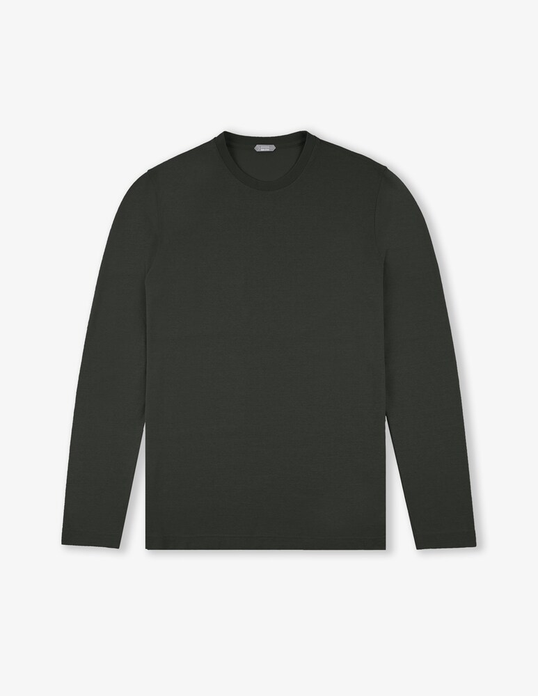 Slowear Zanone T-shirt manica lunga slim fit in IceCotton organico