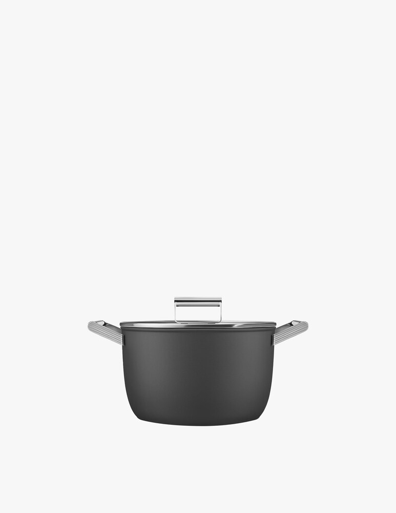 Smeg Casseruola antiaderente - Nero OPACO - D26cm