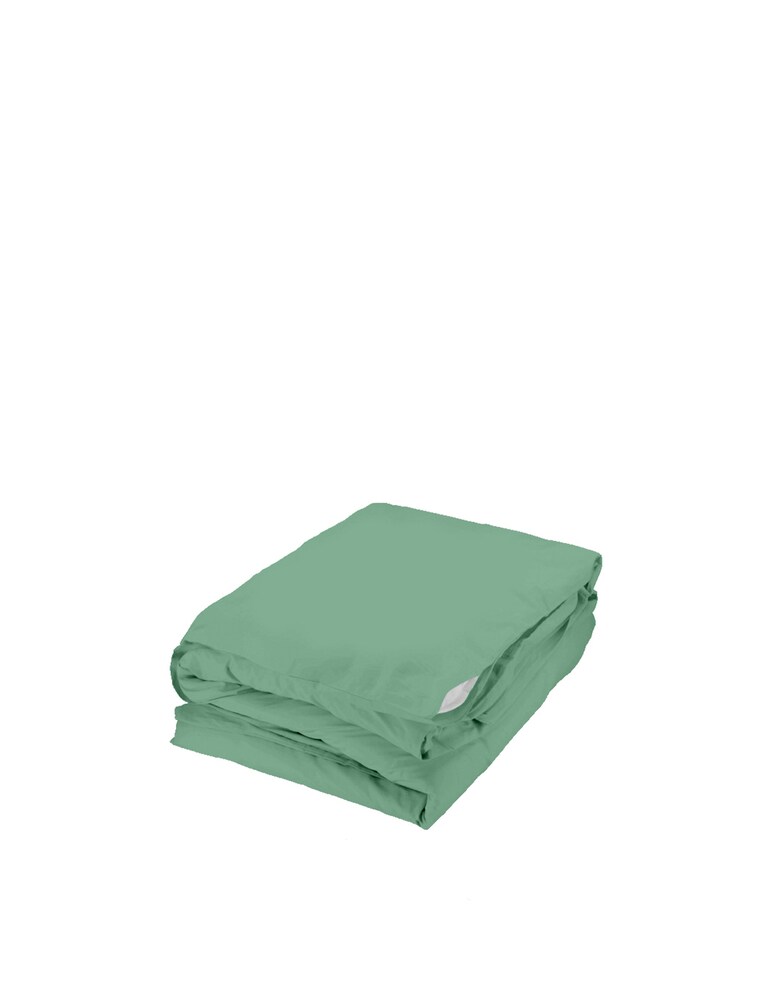 Somma Origami copripiumino in percalle di puro cotone - verde