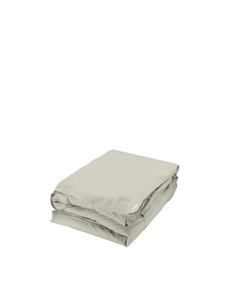 Somma Origami copripiumino matr. percalle puro cotone - beige