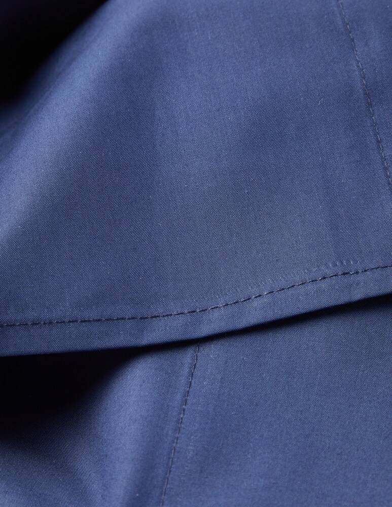 Somma Origami Lenz. Una Piazza E Mezza Percalle Puro Cotone - Blu