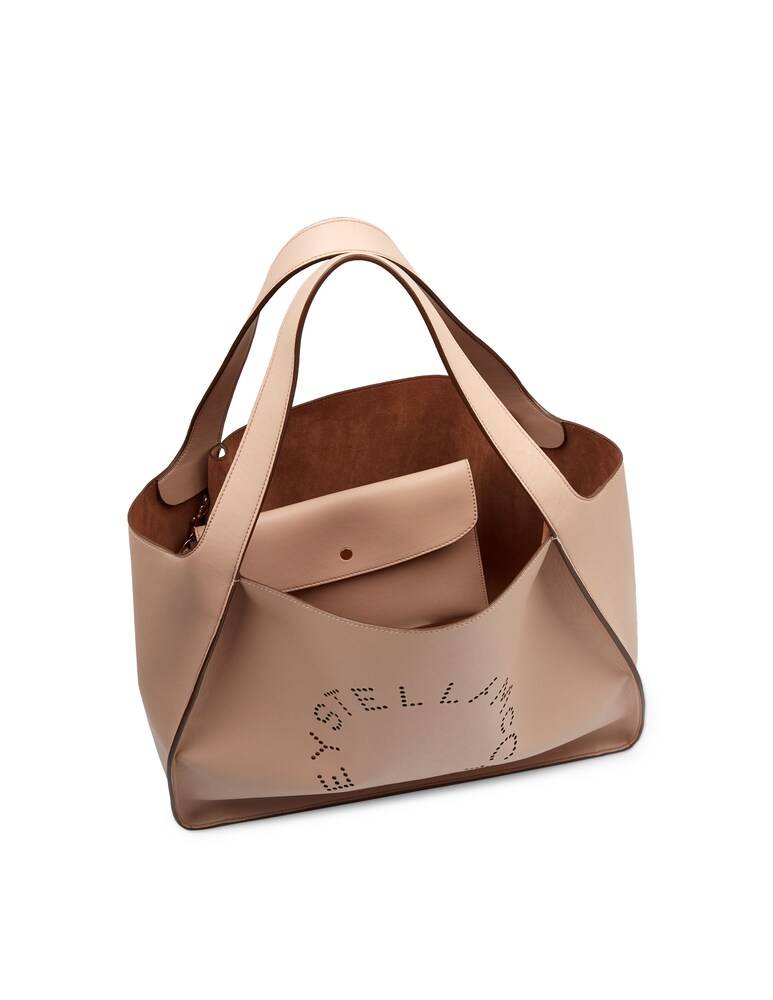 Stella McCartney Tote Bag Stella Con Logo - Beige